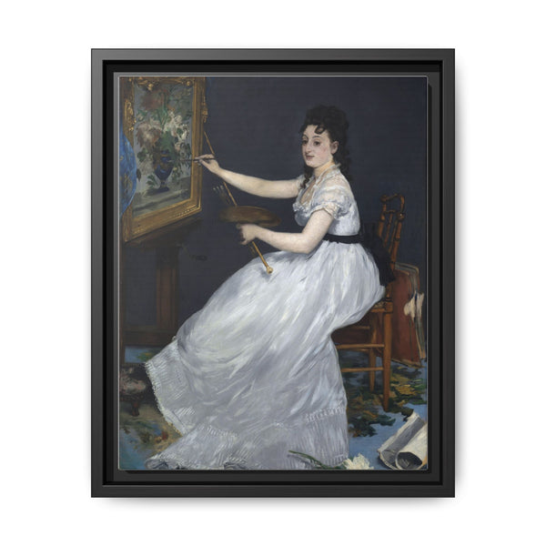 Porträt der Eva Gonzalés im Atelier Manets (1870) by Edouard Manet - NOMADEN ART GALLERY