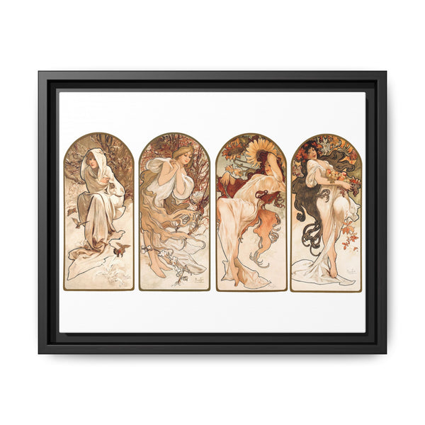 Alphonse Maria Mucha's The Seasons (1897). Famous Art Nouveau artwork