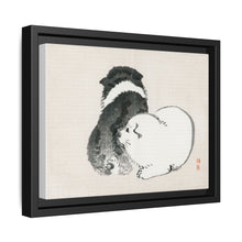 Black and white puppies by Kōno Bairei (1844-1895).