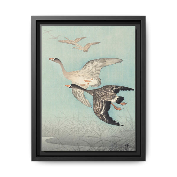 Great geese in flight (1925 - 1936) by Ohara Koson