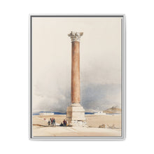 Pompey's Pillar Alexandria illustration by David Roberts (1796–1864). - NOMADEN ART GALLERY