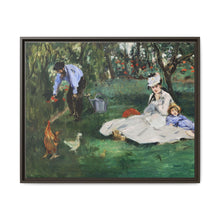The Monet Family in Their Garden at Argenteuil (1874) by Édouard Manet - NOMADEN ART GALLERY