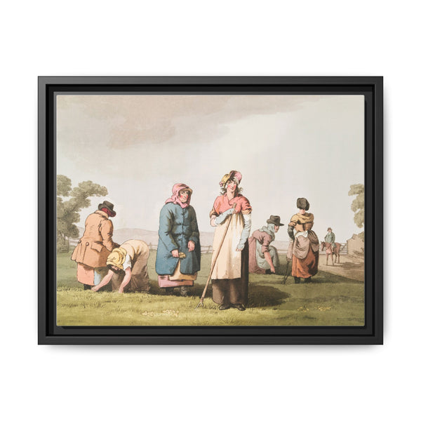 Illustration of riding the stang from The Costume of Yorkshire (1814) by George Walker - NOMADEN ART GALLERY
