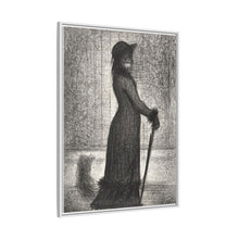 Georges Seurat's Woman Strolling (1884)