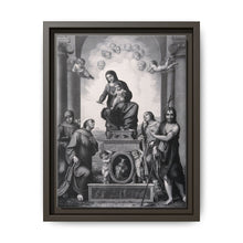 Saint Mary (the Blessed Virgin) with the Christ Child and Saint Antony of Padua, Saint Francis of Assisi, Saint Catherine of Alexandria, Saint John the Baptist and angels. - NOMADEN ART GALLERY