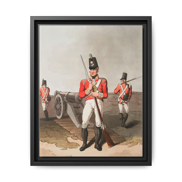 Illustration of East York militia from The Costume of Yorkshire (1814) by George Walker