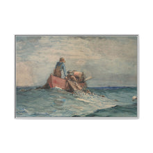 Hauling in the Nets (1887) by Winslow Homer - NOMADEN ART GALLERY