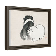 Black and white puppies by Kōno Bairei (1844-1895).