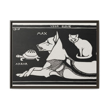 Akbar the tortoise, Max the dog and Puss the cat (1916 ) by Julie de Graag - NOMADEN ART GALLERY