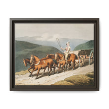 Illustration of the east riding or wolds waggon from The Costume of Yorkshire (1814) by George Walker - NOMADEN ART GALLERY