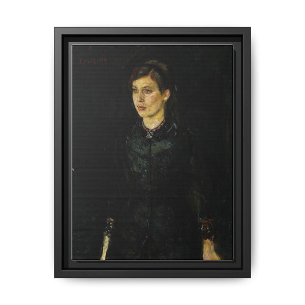 Inger in Black (1884) by Edvard Munch - NOMADEN ART GALLERY