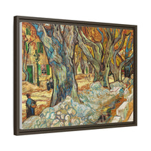 The Large Plane Trees (Road Menders at Saint-Rémy) (1889) by Vincent Van Gogh. Original from The Cleveland Museum of Art. - NOMADEN ART GALLERY
