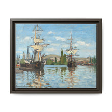Ships Riding on the Seine at Rouen (1872–1873) by Claude Monet - NOMADEN ART GALLERY