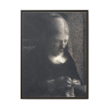 The Artist’s Mother Doing Embroidery (ca. 1882–1883) by Georges Seurat. - NOMADEN ART GALLERY