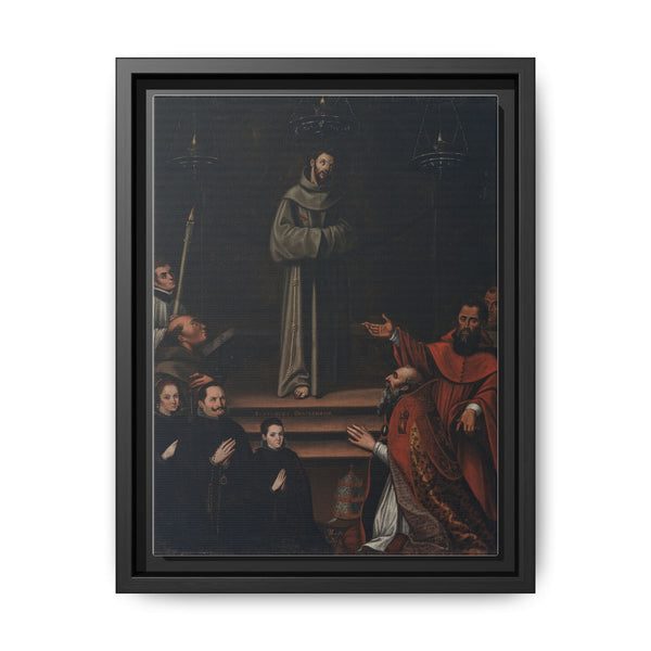 Saint Francis Appearing before Pope Nicholas V, with Donors (La aparicion de san Francisco al Papa Nicolas V, con donantes) by Antonio Montufar - NOMADEN ART GALLERY