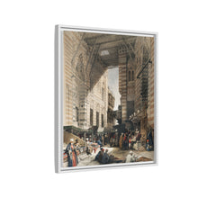 Bazaar of the silk mercers, Cairo illustration by David Roberts (1796–1864)