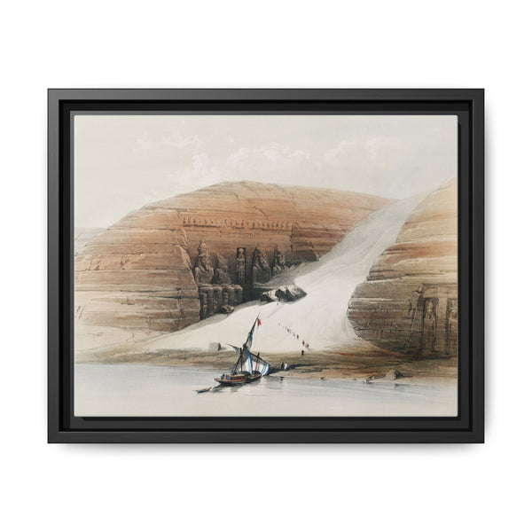 Excavated temples of Aboosimble (Abu Sunbul) Nubia illustration by David Roberts (1796–1864) - NOMADEN ART GALLERY