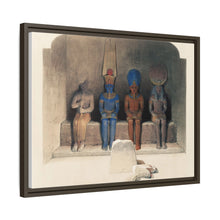 Sanctuary of the Temple of Aboo Simbel Nubia illustration by David Roberts (1796–1864)