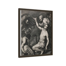 The martyrdom of Saint Laurence of Rome. Etching after J. Ribera.