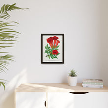 Trumpet flower lithograph. Digitally enhanced from our own original 1900 edition plates of Botanical Specimen published by Rochester Lithographing