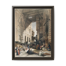 Bazaar of the silk mercers, Cairo illustration by David Roberts (1796–1864) - NOMADEN ART GALLERY