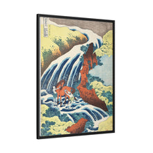 Katsushika Hokusai (1760-1849). Waterfall where Yoshitsune Washed his Horse, Yoshino, Yamato Province. Original from The Los Angeles County Museum of Art.