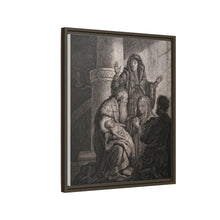 Simeon recognises the infant Jesus as saviour. Etching by C.W. Weisbrod after Rembrandt, 1627-8.