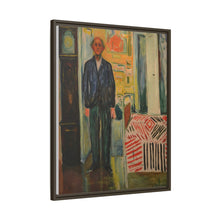 Self-Portrait Between the Clock and the Bed (1940-1943) by Edvard Munch - NOMADEN ART GALLERY