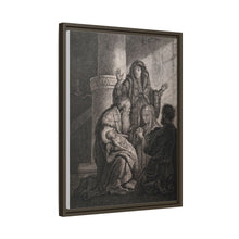 Simeon recognises the infant Jesus as saviour. Etching by C.W. Weisbrod after Rembrandt, 1627-8.