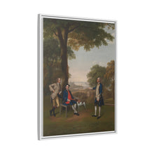 Arthur Holdsworth Conversing with Thomas Taylor and Captain Stancombe by the River Dart (1757) by Arthur Devis