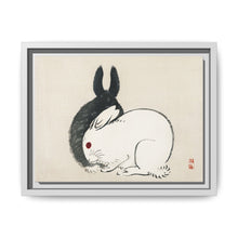 Black and white rabbits by Kōno Bairei (1844-1895) - NOMADEN ART GALLERY