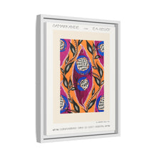 Flower pochoir pattern in Art Nouveau oriental style