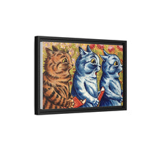 Three cats singing. Gouache by Louis Wain, 1925/1939