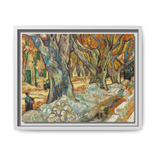The Large Plane Trees (Road Menders at Saint-Rémy) (1889) by Vincent Van Gogh. Original from The Cleveland Museum of Art. - NOMADEN ART GALLERY