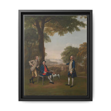 Arthur Holdsworth Conversing with Thomas Taylor and Captain Stancombe by the River Dart (1757) by Arthur Devis - NOMADEN ART GALLERY