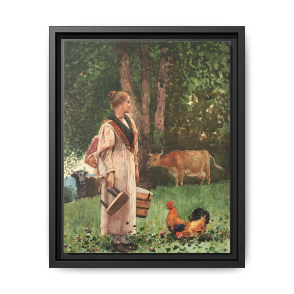 The Milk Maid (1878) by Winslow Homer - NOMADEN ART GALLERY