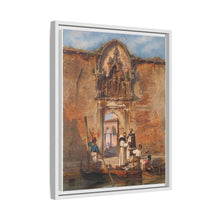 Monks Buying Fish before the Portal of the Madonna della Misericordia (1855) by Ludwig Johann Passini