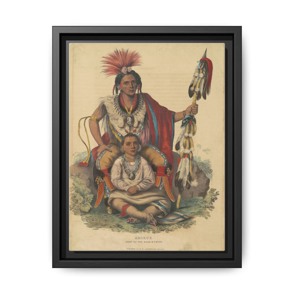 Keokuk, Chief of the Sacs and Foxes (1838) by Alfred Hoffy, Charles Bird King - NOMADEN ART GALLERY