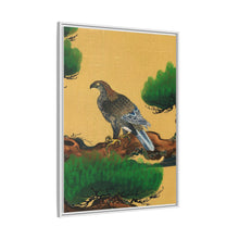 Pine and Eagle, a traditional portrait of a charismatic Japanese eagle by Kano Tanyu (1602-1674)
