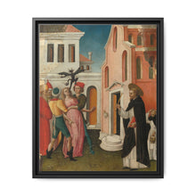 Saint Peter Martyr Exorcizing a Woman Possessed by a Devil by Antonio Vivarini - NOMADEN ART GALLERY