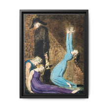 Man supporting a supine woman, an aged man with bell, and a woman in a blue dress raising arms illustration from Europe: a Prophecy by William Blake (1752-1827) - NOMADEN ART GALLERY