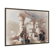 Deir el Medina (Dayr al Madinah) is an ancient Egyptian village which was home to the artisans who worked on the tombs in the Valley of the Kings illustration by David Roberts