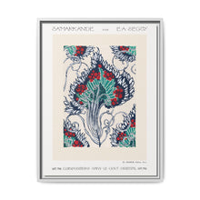 Botanical pochoir pattern in Art Nouveau oriental style - NOMADEN ART GALLERY