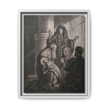 Simeon recognises the infant Jesus as saviour. Etching by C.W. Weisbrod after Rembrandt, 1627-8. - NOMADEN ART GALLERY
