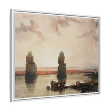 Statues of Memnon at Thebes during the inundation illustration by David Roberts (1796–1864)