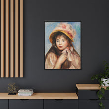 Mädchen mit rosa Haube (Jeune fille au chapeau rose) (1894) von Pierre-Auguste Renoir
