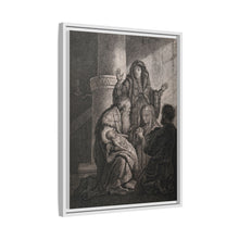 Simeon recognises the infant Jesus as saviour. Etching by C.W. Weisbrod after Rembrandt, 1627-8.