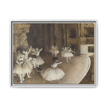 Ballet Rehearsal on Stage (1874) by Edgar Degas - NOMADEN ART GALLERY