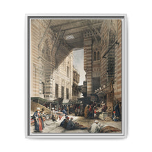 Bazaar of the silk mercers, Cairo illustration by David Roberts (1796–1864) - NOMADEN ART GALLERY