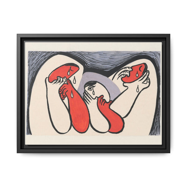 Crying women (1938), abstract painting by Mikulas Galanda - NOMADEN ART GALLERY